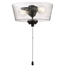 Craftmade LK2802-FB-LED Universal 2 Light 10 5/8" LED Outdoor Clear Seeded Glass Bowl Light Kit in Flat Black