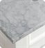 Carrara White 3" Countertop with Rectangular Undermount Sink