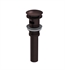 Rubinet 9DPU12OB Exposed Push-Up Drain with Overflow in Oil Rubbed Bronze