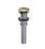 Rubinet 9DPU15GD Push-Up Drain without Overflow in Gold