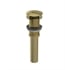 Rubinet 9DPU14BB Exposed Push-Up Drain without Overflow in Bright Brass