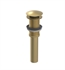 Rubinet 9DPU14SB Exposed Push-Up Drain without Overflow in Satin Brass