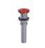 Rubinet 9DPU6RD Commercial Drain without Overflow in Red