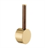 Brizo HLB177-PGWD Odin 3 1/4" Bar Faucet Lever Handle in Polished Gold/Wood