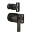 Brizo HK7506-BNX Kintsu 3 5/8" Thermostatic Valve with Diverter Knob Handle Kit in Brilliance Black Onyx