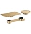 Brizo 695506-GL Kintsu Freestanding Tub Filler Accessory Kit in Luxe Gold