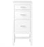 James Martin E444-BC15-GW-3CAR Addison 15" Base Cabinet with Carrara Marble Top in Glossy White