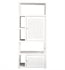 James Martin E645-BLC30-GW Athens 30" Bookcase Linen Cabinet in Glossy White