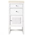 James Martin E645-B15R-GW-3EMR Athens 15" Right Hinge Base Cabinet with Eternal Marfil Top in Glossy White