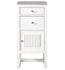 James Martin E645-B15R-GW-3ESR Athens 15" Right Hinge Base Cabinet with Eternal Serena Top in Glossy White