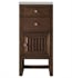 James Martin E645-B15R-MCA-3ESR Athens 15" Right Hinge Base Cabinet with Eternal Serena Top in Mid Century Acacia-[DISCONTINUED]