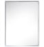 James Martin 803-M23.6-GW Milan 23 5/8" Wall Mount Framed Rectangular Cube Mirror in Glossy White