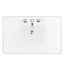 36" Single Top 1 1/8" White Zeus Quartz with Rectangular Undermount Sink/s