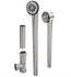 Barclay 5599-SN 23 3/8" Leg Tub Waste and Overflow Drain in Brushed Nickel