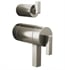 Brizo HL7522-NK Thermostatic Integrated Diverter Valve Handle Kit - Lever in Luxe Nickel