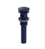 Rubinet 9DPU1MD Exposed Push-Up Drain with Overflow in Midnight Blue