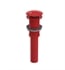 Rubinet 9DPU14RD Exposed Push-Up Drain without Overflow in Red