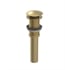 Rubinet 9DPU14SG Exposed Push-Up Drain without Overflow in Satin Gold
