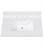 Avanity EUT25CW-RS 25" Engineered Stone Top in Cala White with Rectangular Sink