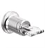 Brizo HK5867-PCCL Allaria Wall Mount Knob Handle in Polished Chrome and Clear Acrylic