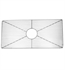 Nantucket BG-YM36 31" Stainless Steel Rectangular Bottom Grid for Kitchen Sinks in Polished Silver