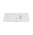 Fairmont Designs TS4-S4922MW1 49" Matte White Solid Surface Sink Top - Single Hole