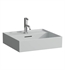 Laufen H810332759104U Kartell 19 3/4" Wall Mount Rectangular Bathroom Sink in Grey Matte with One Faucet Hole
