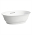 Laufen H812851000109U The New Classic 17 3/4" Wall Mount Oval Bathroom Sink in White with Overflow channel (Qty.2)
