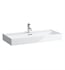 Laufen H810337000104U Kartell 39 3/8" Wall Mount Rectangular Bathroom Sink in White