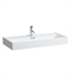 Laufen H810337757104U Kartell 39 3/8" Wall Mount Rectangular Bathroom Sink in White Matt