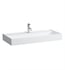Laufen H810337757136U Kartell 39 3/8" Wall Mount Rectangular Bathroom Sink in White Matt