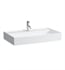 Laufen H810336757136U Kartell 31 1/2" Wall Mount Rectangular Bathroom Sink in White Matt