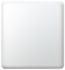 Jaclo 512-WH 2 1/8" Concealed Mount Square Overflow Face Plate in White