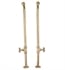 Barclay 4502MC-31-PB 31 1/2" Freestanding Tub Supplies with Stops in Polished Brass