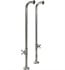 Barclay 4502MC-34-PN 34 1/2" Freestanding Tub Supplies with Stops in Polished Nickel