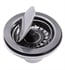 Nantucket NS35LCC-CH 4 1/2" Stainless Steel Flip-Top Crumb Cup Kitchen Drain (Qty.2)