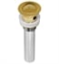 Pop-up Drain Body with Overflow - Brushed Gold Cap