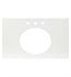 Native Trails NSV30-PO Oval 8" Widespread Cutout Native Stone Vanity Top in Pearl