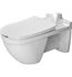 Duravit 0066010000 Starck 3 Plastic Open Front Elongated Toilet Seat and Cover without Soft Close in White