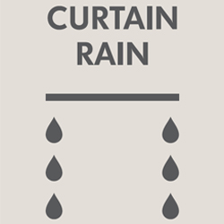Curtain rain