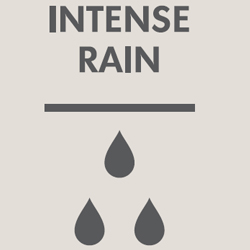 Intense rain
