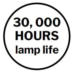 30000 Hours Lamp Life