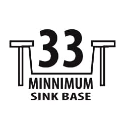 33 Minimum Sink Base