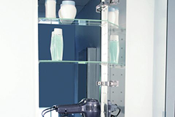 Sidler - Tall Mirrored Cabinet Back