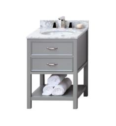 Ronbow 052724-F20 Newcastle 24" Freestanding Single Bathroom Vanity Base Cabinet in Empire Gray