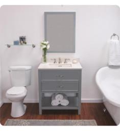 Ronbow 052730-F20 Newcastle 30" Freestanding Single Bathroom Vanity Base Cabinet in Empire Gray