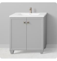 Ronbow 059330-F20 Aravo 30" Freestanding Single Bathroom Vanity Base Cabinet in Empire Gray
