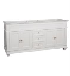 Ronbow 062872-W01 Torino 72 1/8" Freestanding Double Bathroom Vanity Base Cabinet in White