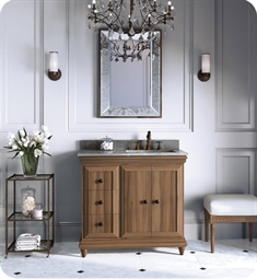 Ronbow 066236-E75 Genova 36" Freestanding Single Bathroom Vanity Base Cabinet in Sable elm