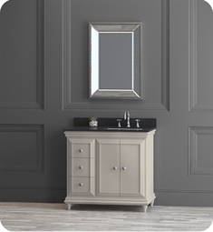 Ronbow 066236-E90 Genova 36" Freestanding Single Bathroom Vanity Base Cabinet in Sabbia Beige